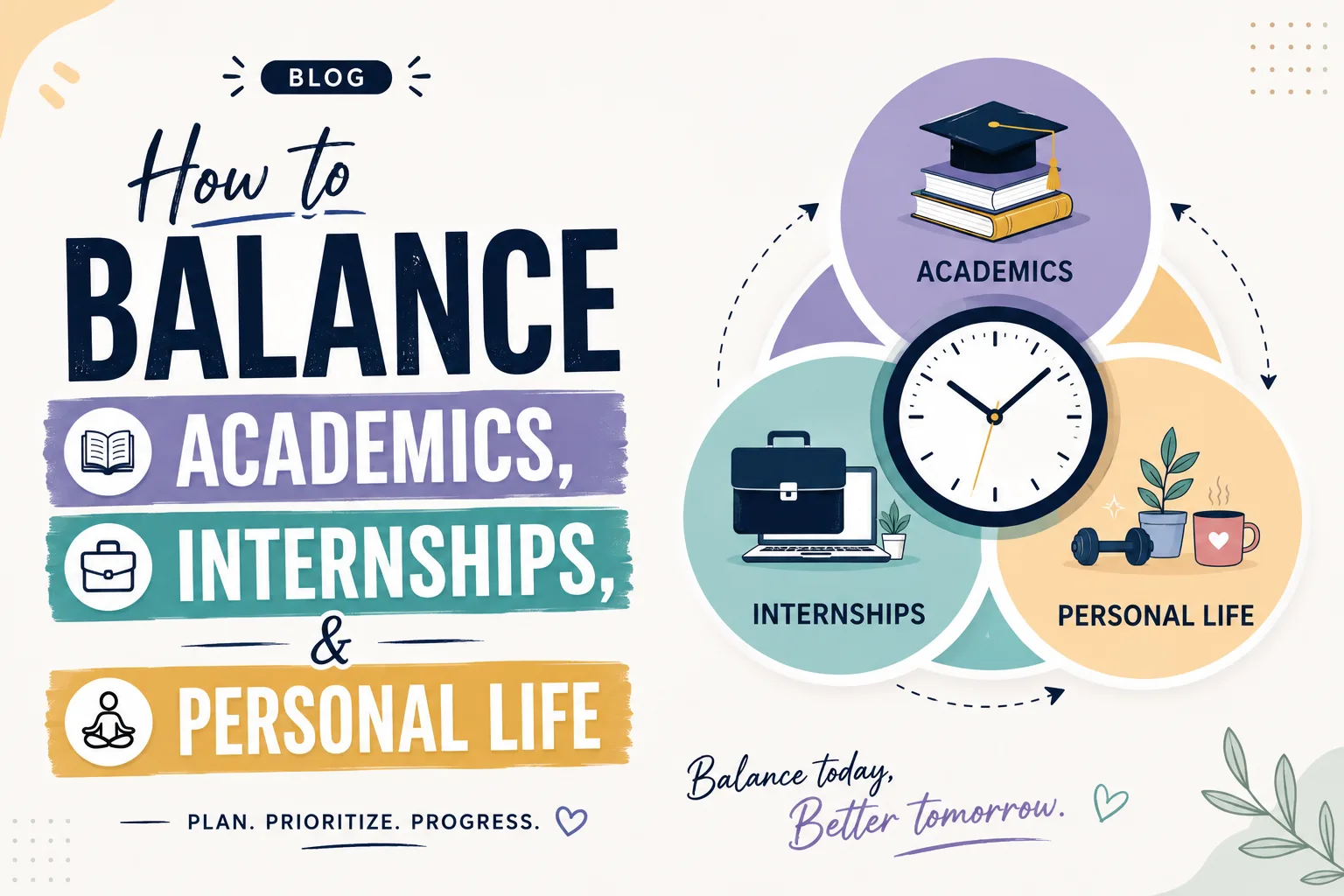 How to Balance Academics, Internships, and Personal Life Without Burning Out